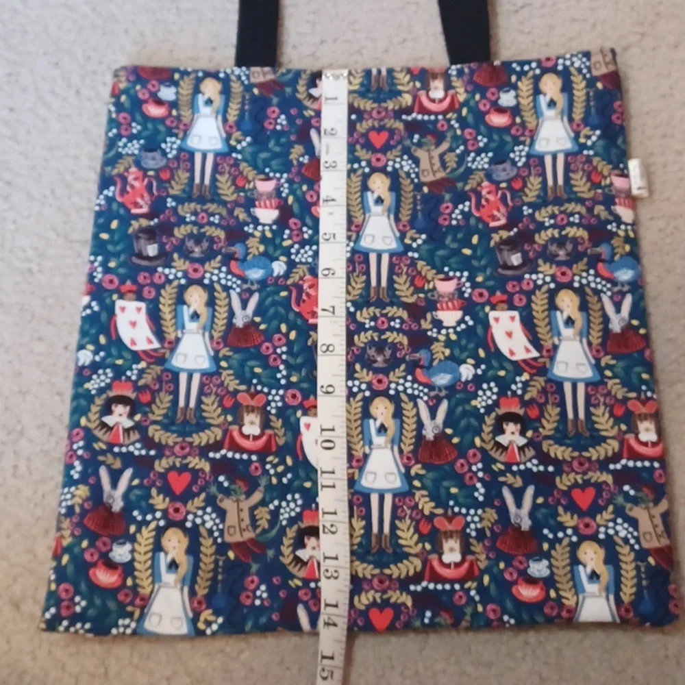 Toshika New York Handmade Alice In Wonderland Tote Bag
